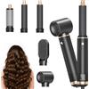 Dryhsip 5 in 1 Spazzola Asciugacapelli Multifunzione, Phon con 3 Temperatures, Styling Liscio, Onde, Ricci, Volumizzante, Hair Styler Viaggi set Regalo donna e uomo (Classic Black)