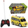 Generico Macchina Telecomandata per Bambini City Car Mini Veicoli cm 13,5 Auto Radiocomandata con Luci e Ruote Gommate Rc Ambulanza Telecomdata Pullman Bus Radiocomandato Pulmino con Telecomando (SCHOOL BUS)