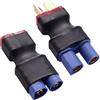 Lyeteung 2 Pezzi Deans T Plug a EC3 Adattatore, EC3 Femmina / Maschio a T Femmina / Maschio Connettori, per Batteria RC LiPo