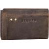 STILORD 'Malio' Borsellino Portachiavi in Pelle Vintage Portafoglio Uomo con Astuccio per Chiavi Slim Wallet con Anelli per Chiavi Porta Carte Anti RFID Cuoio Genuino, Colore:marrone medio