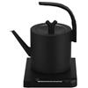 BONJUME Bollitore elettrico in acciaio inox, 1 l a collo di cigno, 1000 W, con regolazione della temperatura, per caffè specialità