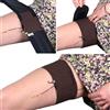 URSA Straps URSA - Cinghie per coscia: a basso profilo, morbide, elastiche e traspiranti, per posizione, suono, teatro, servizi fotografici di nozze e molto altro (marrone, verticale)