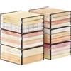 Lifewit Scatole per Vestiti Trasparenti, Contenitori per Armadio, Scatole Armadio Pieghevole in Plastica, Contenitore Sottoletto, Organizer Armadio per Vestiti, Maglione, Coperta, 36 L, 6 Pezzi