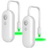 ABOHU 2 Pezzi WC Luce Notturna LED con Sensore di Movimento Attivato, LED Lampada Notturne Igienici Impermeabile, RGB Colori, USB Ricaricabile WC Luce Lampada Notturna per Water Bagno e Toilette