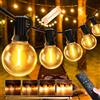 JEYMORKEY Catena Luci da Esterno Giardino - G40 65Ft 20M LED Lampadine Esterno Filo IP44 Lucine da Esterno Giardino 20 Metri Luce Catena Luminosa Fila Catene Esterno Gazebo Lampade per Terrazzo