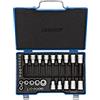 GEDORE Chiave a Bussola Avvitatore, Set di 34 Pezzi, 1/4 pollici e 1/2 pollici, Inserti Cacciavite, Chiave a Bussola Torx Maschio e Femmina, Chiave a Bussola Meccanico, 19 Tx 20, Blu
