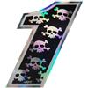 4R Quattroerre.it Quattroerre 13171 Numero Racing 1 Medio, Skulls, 10 X 7,5 cm
