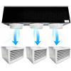 Kit Plenum canalizzato in poliuretano espanso a 3 zone completo di plenum bocchetta con griglia in pvc