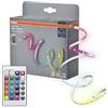 OSRAM Striscia LED FLEX 5M RC, bianca, 14W, 900lm, luce bianca calda e luce colorata con sensore di colore RGB, ricevitore audio integrato, telecomando, lunga durata, facile da installare, IP20