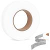Elalove Nastro termoadesivo per tessuti, 3 cm x 64 m, nastro biadesivo per tessuti per cucito, fliselina termoadesiva per tessuti, Bianco