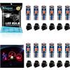 Alopee Confezione da 12 Lampadine LED T5, Lampadina Cruscotto Rossa, Lampadina LED T5 74 con Attacco 286 W3W 2721 2723 Lampadina 12V 3030 3SMD per Cruscotto Auto LED Lampada Strumento Auto