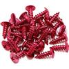 A ABSOPRO Moto Croce Testa 5mm Bulloni Dadi Paraurti Viti Rosso(Set 30)