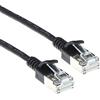 ACT Cavo di rete CAT6a, U/FTP LSZH, sottile, 3,8 mm, sottile, cavo CAT 6a flessibile con spina RJ45, per uso nei data center 1,5 m, nero - DC7951