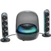 Harman Kardon SoundSticks 5 Altoparlante Bluetooth per la Casa, Design a 3 Vie, Connettività HDMI ARC a Cavo Singolo, Connessione Multi-Speaker con Auracast, Giochi di Luce e Colori, Nero