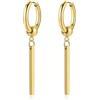 PROSTEEL Orecchini Donna Oro Pendenti Orecchini Oro Pendenti Orecchini Oro Donna in Acciaio Inossidabile con Confezione