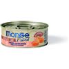 Monge Natural Superpremium Cotti a Vapore per Gatti - Tonno e Petto di Pollo con Mais - 12x80 gr