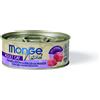 Monge Natural Superpremium Cotti a Vapore per Gatti - Tonno e Petto di Pollo con Manzo - 12x80 gr