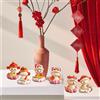 6x Figurine di del capodanno cinese Regalo casuale per camera da
