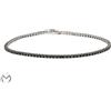 Bracciale Tennis in oro bianco 18 Kt 750 diamanti neri 1,40 ct -121/ST-