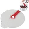 Cyrank Ciotola di miscelazione Protezione antispruzzo 31 cm/12,2 pollici Coperchio del miscelatore Anti versamento Microonde Protezione antispruzzo Schermo per uova Ciotola Cucina Cottura Cottura