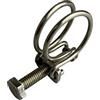 Boltza 4 fascette stringitubo a doppio filo, in acciaio inox, 27-32 mm