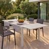 MIlani Home DEXTER - tavolo da giardino allungabile in alluminio da 160 x 90 cm