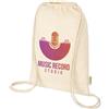 Borsa con cordoncino in cotone biologico 33 x 44 cm da 100 g/m² Odisha - 5L personalizzate o neutre