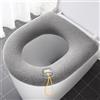 PRETYZOOM Copriwater Caldo Morbido E Lavabile ASSE WC Riutilizzabile con Maniglia per Facile Installazione Seduta WC Spessa per Uso Quotidiano in Bagno Domestico