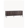 WOOOD Mobile TV in legno di frassino con frontale millerighe New Gravure -