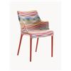 Kartell Sedia con braccioli Eleganza Missoni - Rosso, Colorato