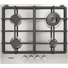 WHIRLPOOL TGML 661IX R PIANO COTTURA GAS, 4 zone di cottura, dimensioni: L 58 cm, P 51 piano in Acciaio inossidabile, Inox