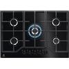 ELECTROLUX EGG7536K PIANO COTTURA GAS, 5 zone di cottura, dimensioni: L 74 cm, P 51 Nero