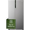 HAIER HSR5918DNMP frigorifero americano, Sistema Multi Flow, Capacità Netta Totale 568 litri, Classe D, Abbonamento DAZN Full 6 mesi incluso