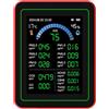 SEAFRONT Tester di qualità Dell'aria di qualità Dell'aria Interna 18 in 1 CO2 HCHO TVOC PM2.5 PM10 Rilevatore Umido Temp con Archiviazione dei Dati Sullo Schermo HD 2,8 Pollici per il