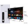 TCL SMART TV QLED 43" 4K