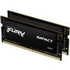 MEMORIA SO-DDR4 16 GB FURY IMPACT KIT PC3200 (2X8) (KF432S20IBK2/16)