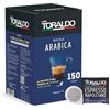 CAFFÈ TORALDO | Cialde ESE 44 | Caffè Selezionato, Tostato e Torrefatto in Italia | Eccellenza del Caffè Napoletano (150 Cialde, Miscela Arabica)