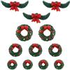 Lemax Garland And Wreaths, Set di 12 - 04802