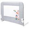 Interbaby Sponda Letto Bambini Pieghevole 90 cm | Barriera Anticaduta con Sbarra Letto | 18 mesi-5 anni | Compatibile Letto Singolo e Matrimoniale | Giraffa