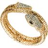 Bracciale rigido a forma di serpente oro