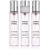 Chanel Chance Eau Tendre EDT 3 x 20 ml donna con spray ricaricabile