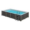 GRE PISCINA FUORITERRA AVANTGARDE 455x315x126 cm KPCOR46T IN MATERIALE COMPOSITO CON POMPA SABBIA E ACCESSORI