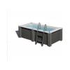 GRE PISCINA FUORITERRA AVANTGARDE 315x175x96 cm KPCOR2814T IN MATERIALE COMPOSITO CON POMPA SABBIA E ACCESSORI