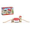 Hape Ponte Levatoio con movimento manuale - Accessorio in legno apri e chiudi compatibile con tutte le piste di treni per bambini dai 3 anni