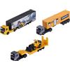 Majorette Auto Volvo Construction Transporter (1 camion da cantiere) - FMX Truck in metallo con ruota libera e parti mobili, selezione casuale tra 3 auto giocattolo per bambini dai 3 anni in su, 19 cm