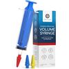Medi Grade 60ml Siringa Rimuovi Cerume con 3 Punte Pulisci Orecchie