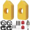 ZAMDOE 698369 Filtro dell'Aria 795083 495770 Guarnizione del carburatore 691859 692211 Kit di Manutenzione per Tosaerba a Molla regolatore per Briggs & Stratton Classic Sprint Motore