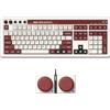 8BitDo Retro 108 Mechanical Keyboard with 108 Keys and Integrated Numpad, Bluetooth/2.4G/USB-C Hot Swappable Wireless Gaming Keyboard for Windows and Android - Fami Edition - QWERTY English Keyboard