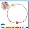 Disney Bracciale Minnie Mouse Bambini Acciaio Inossidabile Zirconi 13-18 cm Oro e Rosa