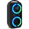 TechniSat LAUTA WUMMSBOX - Altoparlante Bluetooth portatile premium (160 W Peak, musica da festa 103 dB, Bass Boost, True Wireless Stereo, 12 h batteria, LED, IPX4, 80 W RMS)